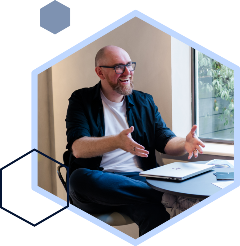 Jon Craddock in meeting